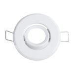 GLOBOSTAR® DELTA 77800 Χωνευτή Κινούμενη Βάση για Σποτ MR11 με Ντουί GU10/GU5.3 IP20 - Λευκό - Μ7 x Π7 x Υ2.1cm / Q5.5cm - Image 4