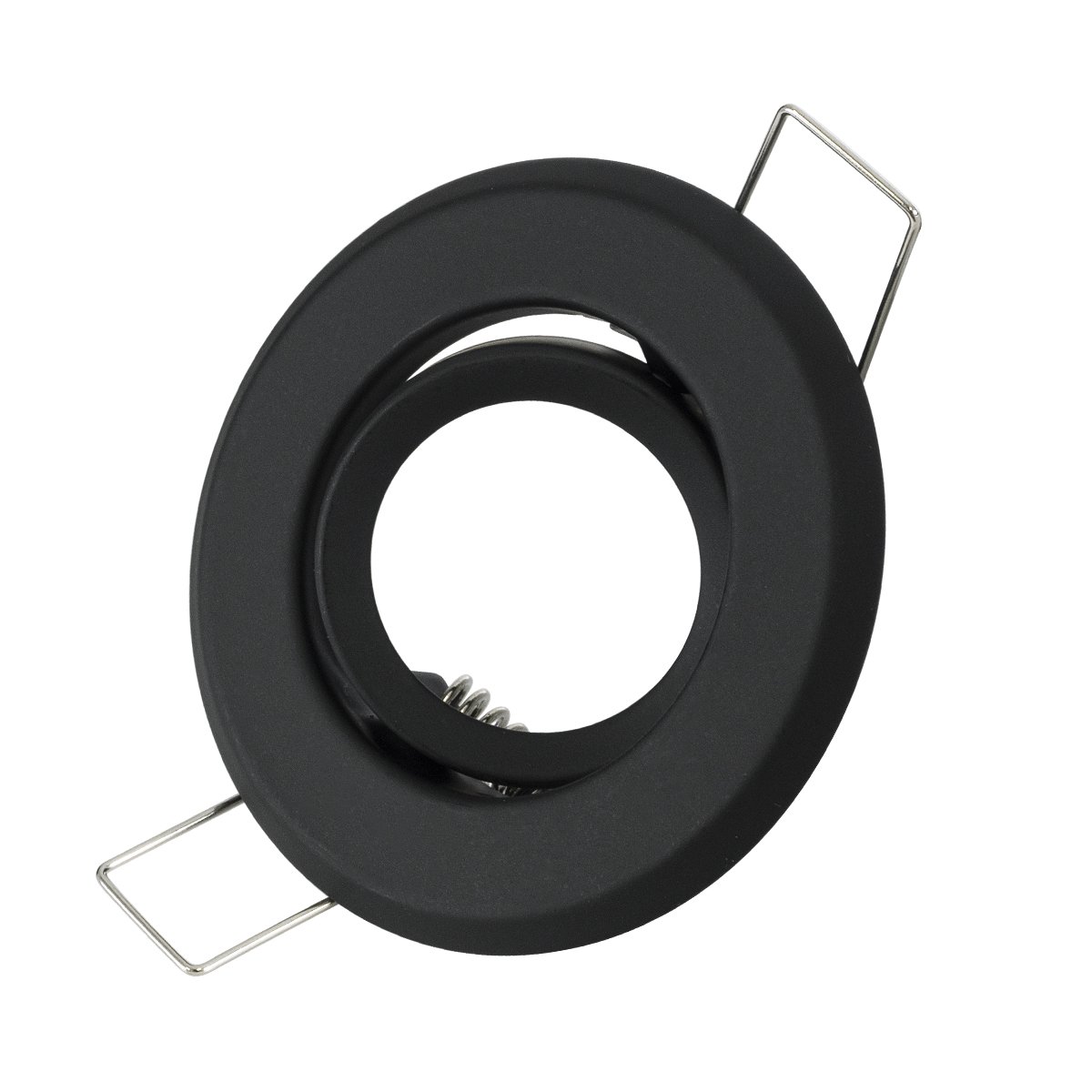 77801_0 GLOBOSTAR® DELTA 77801 Χωνευτή Κινούμενη Βάση για Σποτ MR11 με Ντουί GU10/GU5.3 IP20 - Μαύρο Ματ - Μ7 x Π7 x Υ2.1cm / Q5.5cm - Image 1