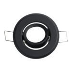 GLOBOSTAR® DELTA 77801 Χωνευτή Κινούμενη Βάση για Σποτ MR11 με Ντουί GU10/GU5.3 IP20 - Μαύρο Ματ - Μ7 x Π7 x Υ2.1cm / Q5.5cm - Image 4