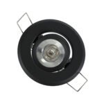 GLOBOSTAR® DELTA 77801 Χωνευτή Κινούμενη Βάση για Σποτ MR11 με Ντουί GU10/GU5.3 IP20 - Μαύρο Ματ - Μ7 x Π7 x Υ2.1cm / Q5.5cm - Image 8