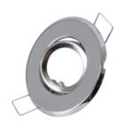 GLOBOSTAR® DELTA 77803 Χωνευτή Κινούμενη Βάση για Σποτ MR11 με Ντουί GU10/GU5.3 IP20 - Νίκελ Βούρτσας - Μ7 x Π7 x Υ2.1cm / Q5.5cm