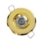 GLOBOSTAR® DELTA 77804 Χωνευτή Κινούμενη Βάση για Σποτ MR11 με Ντουί GU10/GU5.3 IP20 - Χρυσό Πλατίνα - Μ7 x Π7 x Υ2.1cm / Q5.5cm - Image 8