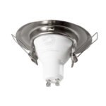 GLOBOSTAR® RAFY 77809 Χωνευτή Βάση για Σποτ MR16 με Ντουί GU10/GU5.3 IP20 - Νίκελ Βούρτσας - Μ8.3 x Π8.3 x Υ3.1cm / Q6cm - Image 6