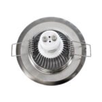 GLOBOSTAR® RAFY 77810 Χωνευτή Βάση για Σποτ MR16 με Ντουί GU10/GU5.3 IP20 - Νίκελ Χρώμιο - Μ8.3 x Π8.3 x Υ3.1cm / Q6cm - Image 5