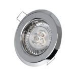 GLOBOSTAR® RAFY 77810 Χωνευτή Βάση για Σποτ MR16 με Ντουί GU10/GU5.3 IP20 - Νίκελ Χρώμιο - Μ8.3 x Π8.3 x Υ3.1cm / Q6cm - Image 6