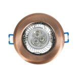 GLOBOSTAR® DELTA 77812 Χωνευτή Βάση για Σποτ MR16 με Ντουί GU10/GU5.3 IP20 - Χάλκινο - Μ8.3 x Π8.3 x Υ3.1cm / Q6cm - Image 6