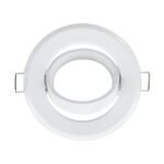 GLOBOSTAR® RAFY 77814 Χωνευτή Κινούμενη Βάση για Σποτ MR16 με Ντουί GU10/GU5.3 IP20 - Λευκό - Μ9.2 x Π9.2 x Υ3.1cm / Q7cm - Image 4