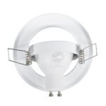 GLOBOSTAR® RAFY 77814 Χωνευτή Κινούμενη Βάση για Σποτ MR16 με Ντουί GU10/GU5.3 IP20 - Λευκό - Μ9.2 x Π9.2 x Υ3.1cm / Q7cm - Image 7