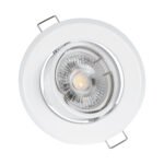 GLOBOSTAR® RAFY 77814 Χωνευτή Κινούμενη Βάση για Σποτ MR16 με Ντουί GU10/GU5.3 IP20 - Λευκό - Μ9.2 x Π9.2 x Υ3.1cm / Q7cm - Image 8