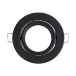 GLOBOSTAR® DELTA 77815 Χωνευτή Κινούμενη Βάση για Σποτ MR16 με Ντουί GU10/GU5.3 IP20 - Μαύρο Ματ - Μ9.2 x Π9.2 x Υ2.8cm / Q7.6cm - Image 3