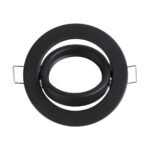 GLOBOSTAR® DELTA 77815 Χωνευτή Κινούμενη Βάση για Σποτ MR16 με Ντουί GU10/GU5.3 IP20 - Μαύρο Ματ - Μ9.2 x Π9.2 x Υ2.8cm / Q7.6cm - Image 4