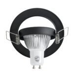 GLOBOSTAR® DELTA 77815 Χωνευτή Κινούμενη Βάση για Σποτ MR16 με Ντουί GU10/GU5.3 IP20 - Μαύρο Ματ - Μ9.2 x Π9.2 x Υ2.8cm / Q7.6cm - Image 7