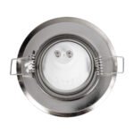 GLOBOSTAR® RAFY 77816 Χωνευτή Κινούμενη Βάση για Σποτ MR16 για Ντουί GU10/GU5.3 IP20 - Νίκελ Βούρτσας - Μ9.2 x Π9.2 x Υ3.1cm / Q7cm - Image 6