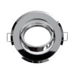 GLOBOSTAR® RAFY 77817 Χωνευτή Κινούμενη Βάση για Σποτ MR16 με Ντουί GU10/GU5.3 IP20 - Νίκελ Χρώμιο - Μ9.2 x Π9.2 x Υ3.1cm / Q7cm - Image 4