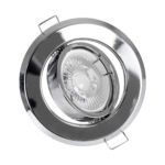 GLOBOSTAR® RAFY 77817 Χωνευτή Κινούμενη Βάση για Σποτ MR16 με Ντουί GU10/GU5.3 IP20 - Νίκελ Χρώμιο - Μ9.2 x Π9.2 x Υ3.1cm / Q7cm - Image 8