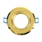 GLOBOSTAR® DELTA 77818 Χωνευτή Κινούμενη Βάση για Σποτ MR16 με Ντουί GU10/GU5.3 IP20 - Χρυσό Πλατίνα - Μ9.2 x Π9.2 x Υ2.8cm / Q7.6cm - Image 3