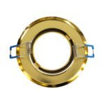 GLOBOSTAR® DELTA 77818 Χωνευτή Κινούμενη Βάση για Σποτ MR16 με Ντουί GU10/GU5.3 IP20 - Χρυσό Πλατίνα - Μ9.2 x Π9.2 x Υ2.8cm / Q7.6cm - Image 5