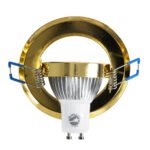 GLOBOSTAR® DELTA 77818 Χωνευτή Κινούμενη Βάση για Σποτ MR16 με Ντουί GU10/GU5.3 IP20 - Χρυσό Πλατίνα - Μ9.2 x Π9.2 x Υ2.8cm / Q7.6cm - Image 7