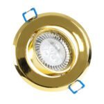 GLOBOSTAR® DELTA 77818 Χωνευτή Κινούμενη Βάση για Σποτ MR16 με Ντουί GU10/GU5.3 IP20 - Χρυσό Πλατίνα - Μ9.2 x Π9.2 x Υ2.8cm / Q7.6cm - Image 8