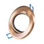 GLOBOSTAR® DELTA 77819 Χωνευτή Κινούμενη Βάση για Σποτ MR16 με Ντουί GU10/GU5.3 IP20 - Χάλκινο - Μ9.2 x Π9.2 x Υ2.8cm / Q7.6cm