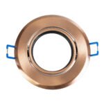 GLOBOSTAR® DELTA 77819 Χωνευτή Κινούμενη Βάση για Σποτ MR16 με Ντουί GU10/GU5.3 IP20 - Χάλκινο - Μ9.2 x Π9.2 x Υ2.8cm / Q7.6cm - Image 3