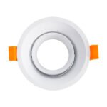 GLOBOSTAR® ALPHA 77830 Χωνευτή Κινούμενη Βάση για Σποτ MR16 με Ντουί GU10/GU5.3 IP20 - Λευκό - Μ9.4 x Π9.4 x Υ4.2cm / Q8.3cm - Image 3