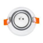 GLOBOSTAR® ALPHA 77830 Χωνευτή Κινούμενη Βάση για Σποτ MR16 με Ντουί GU10/GU5.3 IP20 - Λευκό - Μ9.4 x Π9.4 x Υ4.2cm / Q8.3cm - Image 5