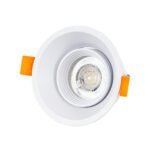 GLOBOSTAR® ALPHA 77830 Χωνευτή Κινούμενη Βάση για Σποτ MR16 με Ντουί GU10/GU5.3 IP20 - Λευκό - Μ9.4 x Π9.4 x Υ4.2cm / Q8.3cm - Image 6