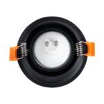 GLOBOSTAR® ALPHA 77831 Χωνευτή Κινούμενη Βάση για Σποτ MR16 με Ντουί GU10/GU5.3 IP20 - Μαύρο Ματ - Μ9.4 x Π9.4 x Υ4.2cm / Q8.3cm - Image 5