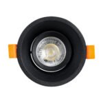 GLOBOSTAR® ALPHA 77831 Χωνευτή Κινούμενη Βάση για Σποτ MR16 με Ντουί GU10/GU5.3 IP20 - Μαύρο Ματ - Μ9.4 x Π9.4 x Υ4.2cm / Q8.3cm - Image 6