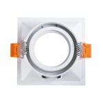 GLOBOSTAR® ALPHA 77832 Χωνευτή Κινούμενη Βάση για Σποτ MR16 με Ντουί GU10/GU5.3 IP20 - Λευκό - Μ9 x Π9 x Υ4.5cm / Q8.3cm - Image 5