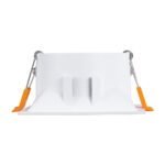 GLOBOSTAR® ALPHA 77832 Χωνευτή Κινούμενη Βάση για Σποτ MR16 με Ντουί GU10/GU5.3 IP20 - Λευκό - Μ9 x Π9 x Υ4.5cm / Q8.3cm - Image 8