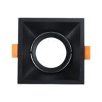 GLOBOSTAR® ALPHA 77833 Χωνευτή Κινούμενη Βάση για Σποτ MR16 με Ντουί GU10/GU5.3 IP20 - Μαύρο Ματ - Μ9 x Π9 x Υ4.5cm / Q8.3cm - Image 3