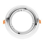 GLOBOSTAR® VITA 77850 Χωνευτή Κινούμενη Βάση για Σποτ AR111 για Ντουί GU10/GU5.3 IP20 - Λευκό - Μ17 x Π17 x Υ4.5cm / Q16cm - Image 3