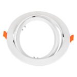 GLOBOSTAR® VITA 77850 Χωνευτή Κινούμενη Βάση για Σποτ AR111 για Ντουί GU10/GU5.3 IP20 - Λευκό - Μ17 x Π17 x Υ4.5cm / Q16cm - Image 4