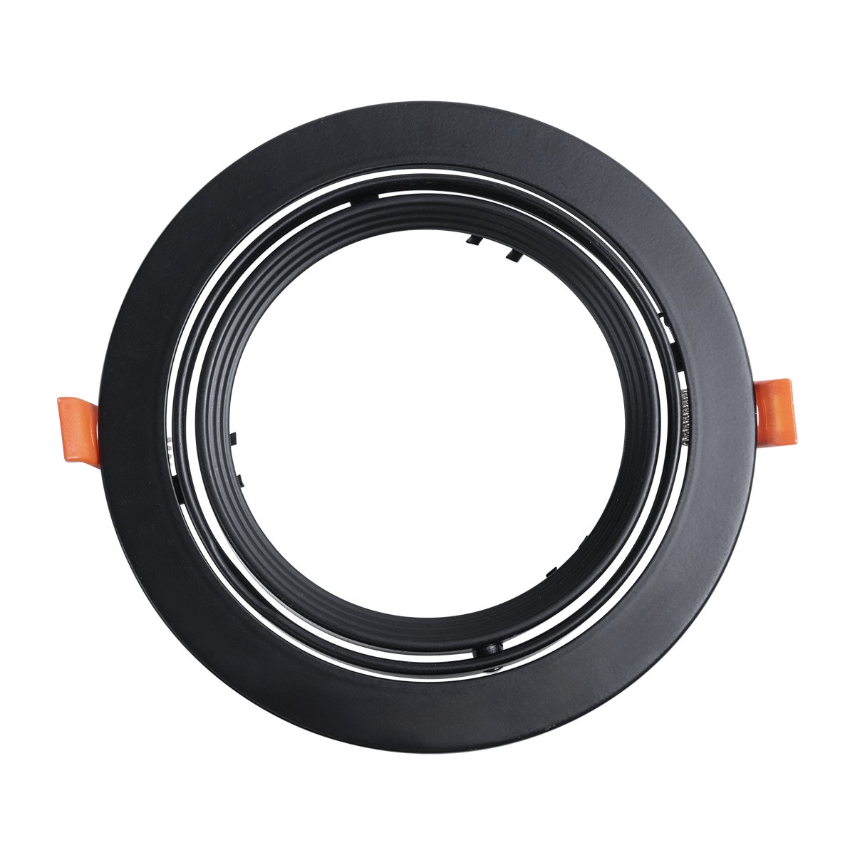 77851_0 GLOBOSTAR® VITA 77851 Χωνευτή Κινούμενη Βάση για Σποτ AR111 για Ντουί GU10/GU5.3 IP20 - Μαύρο Ματ - Μ18 x Π18 x Υ4.5cm / Q16.5cm - Image 1