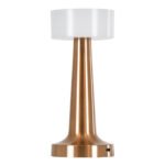 GloboStar® NANNA 76474 Επαναφορτιζόμενο Επιτραπέζιο Φωτιστικό Πορτατίφ LED 1.5W 105lm 120° DC 5V IP44 CCT Ultra Θερμό 1500K - Φυσικό Λευκό 4500K - Ψυχρό Λευκό 6000K Dimmable Χάλκινο & Λευκό Πλαστικό - Μ9 x Π9 x Υ21cm - 2 Χρόνια Εγγύηση - Image 2