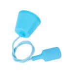 GLOBOSTAR® CABLITO 61559 Μοντέρνο Κρεμαστό Φωτιστικό Οροφής με Ντουί 1 x E27 AC 220-240V IP20 - Γαλάζιο - Μ4 x Π4 x Υ110cm - Image 5