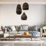 GLOBOSTAR® SANTORINI 01296 Boho Κρεμαστό Φωτιστικό Οροφής με Ντουί 1 x E27 AC 220-240V IP20 - Καφέ - Μ35 x Π35 x Υ40cm - Image 13