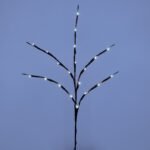 GLOBOSTAR® BRANCH 79800 Μοντέρνο Επιτραπέζιο Φωτιστικό LED 3W 300lm 360° με 2 x ΑΑ Μπαταρίες DC 3V IP20 Ψυχρό Λευκό 6000K - DIODE - Καφέ & Μπεζ - Μ62.5 x Π62.5 x Υ70cm - 2 Χρόνια Εγγύηση