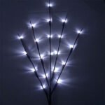 GLOBOSTAR® BRANCH 79800 Μοντέρνο Επιτραπέζιο Φωτιστικό LED 3W 300lm 360° με 2 x ΑΑ Μπαταρίες DC 3V IP20 Ψυχρό Λευκό 6000K - DIODE - Καφέ & Μπεζ - Μ62.5 x Π62.5 x Υ70cm - 2 Χρόνια Εγγύηση - Image 7