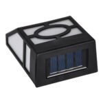 GloboStar® 85707 ΣΕΤ 4 Τεμαχίων Αυτόνομα Ηλιακά Φωτιστικά Τοίχου Μαύρα-Λευκά LED SMD 1W 100lm με Ενσωματωμένη Μπαταρία 600mAh - Φωτοβολταϊκό Πάνελ με Αισθητήρα Ημέρας-Νύχτας Αδιάβροχα IP65 Θερμό Λευκό 3000K - Image 8