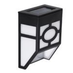 GloboStar® 85708 ΣΕΤ 4 Τεμαχίων Αυτόνομα Ηλιακά Φωτιστικά Τοίχου Μαύρα-Λευκά LED SMD 1W 100lm με Ενσωματωμένη Μπαταρία 600mAh - Φωτοβολταϊκό Πάνελ με Αισθητήρα Ημέρας-Νύχτας Αδιάβροχα IP65 Ψυχρό Λευκό 6000K - Image 3