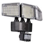 GloboStar® 85711 Αυτόνομος Ηλιακός Προβολέας με Τρεις Περιστρεφόμενες Κεφαλές LED SMD 2835 50W 2500lm με Ενσωματωμένη Μπαταρία 3400mAh - Φωτοβολταϊκό Πάνελ με Αισθητήρα Ημέρας-Νύχτας - PIR Αισθητήρα Κίνησης Αδιάβροχο IP65 Ψυχρό Λευκό 6000K - Image 4