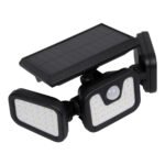 GloboStar® 85713 Αυτόνομος Ηλιακός Προβολέας με Τρεις Περιστρεφόμενες Κεφαλές LED SMD 2835 40W 2000lm με Ενσωματωμένη Μπαταρία 2400mAh - Φωτοβολταϊκό Πάνελ με Αισθητήρα Ημέρας-Νύχτας - PIR Αισθητήρα Κίνησης Αδιάβροχο IP65 Ψυχρό Λευκό 6000K - Image 3