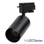GLOBOSTAR® LEO 60353 Κινούμενο Φωτιστικό Σποτ Ράγας με Ντουί 1 x GU10 AC 220-240V IP20 - Μαύρο Ματ - Μ6 x Π6 x Υ19cm - Image 2
