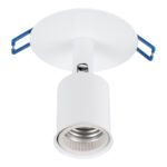 GLOBOSTAR® SARA 00848 Χωνευτό Φωτιστικό Οροφής με Ντουί 1 x E27 AC 220-240V IP20 - Λευκό - Μ8 x Π8 x Υ8.5cm / Q7cm - Image 4