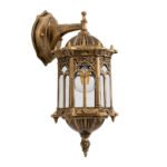 GLOBOSTAR® DARCY 00658 Vintage Φωτιστικό Τοίχου - Απλίκα με Ντουί 1 x E27 AC 220-240V IP20 - Μπρούτζινο Εφέ Σκουριάς - Μ15.5 x Π15.5 x Υ34.5cm - Image 2