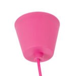 GLOBOSTAR® CABLITO 61552 Μοντέρνο Κρεμαστό Φωτιστικό Οροφής με Ντουί 1 x E27 AC 220-240V IP20 - Ροζ - Μ4 x Π4 x Υ110cm - Image 3
