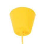 GLOBOSTAR® CABLITO 61555 Μοντέρνο Κρεμαστό Φωτιστικό Οροφής με Ντουί 1 x E27 AC 220-240V IP20 - Κίτρινο - Μ4 x Π4 x Υ110cm - Image 3